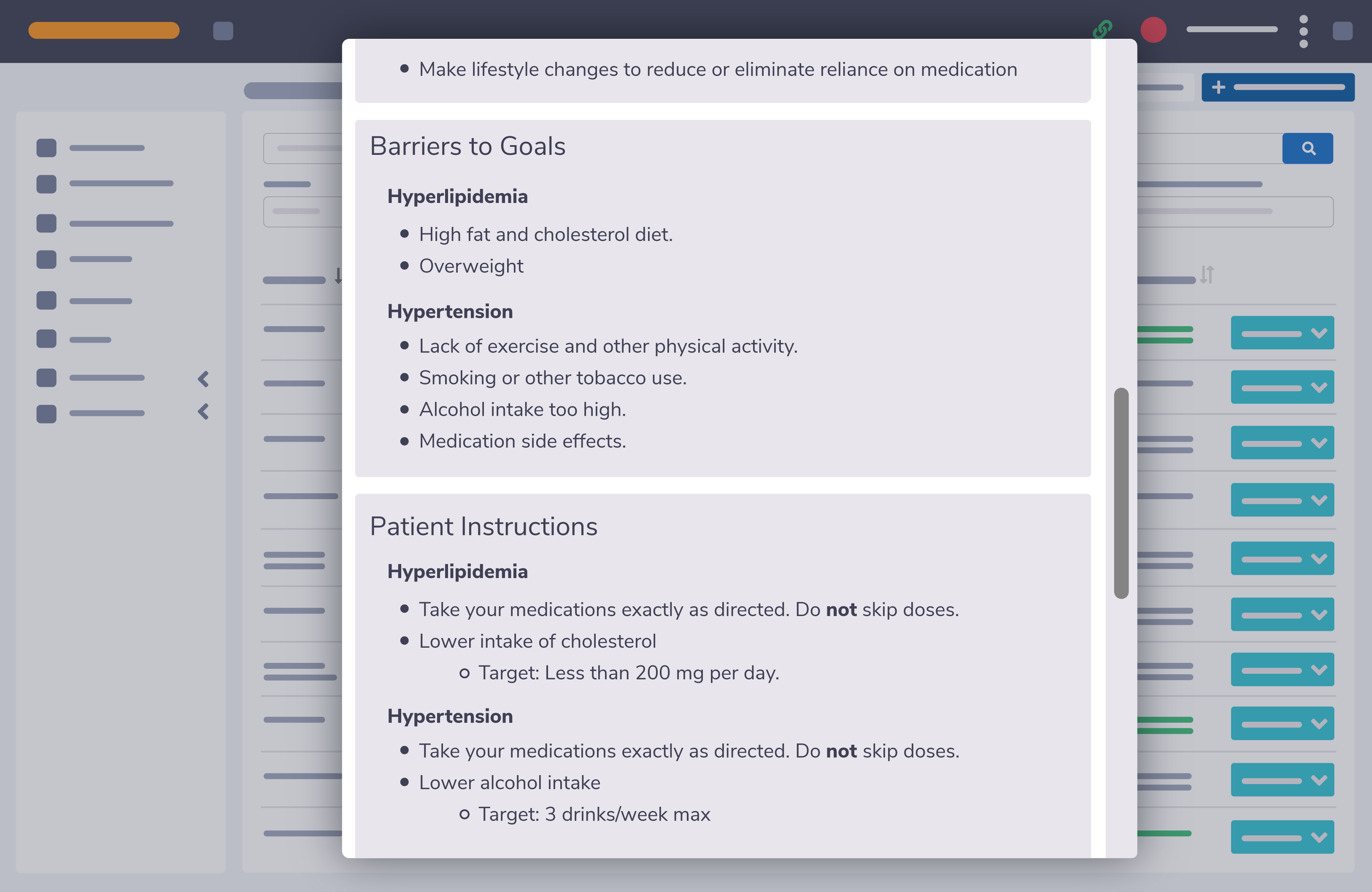 Chronic Care Plan 