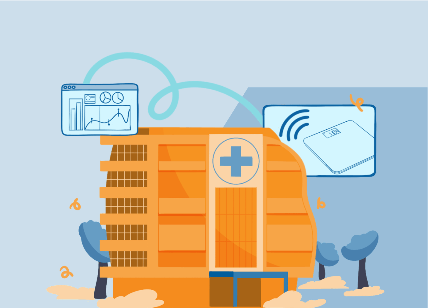 Digitally connected hospital